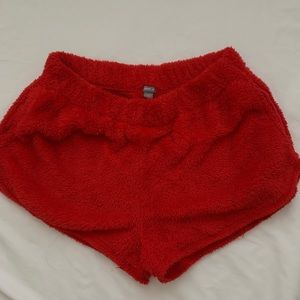 Aerie PJ fleece shorts